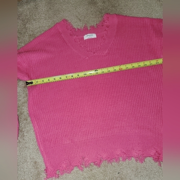 Pink Waffle Knit Sweater - Picture 7 of 11